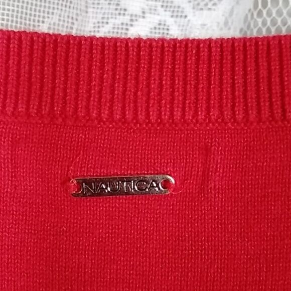 NAUTICA RED AND BLACK WOMEN'S TOP BLOUSE SIZE XL - Picture 10 of 11